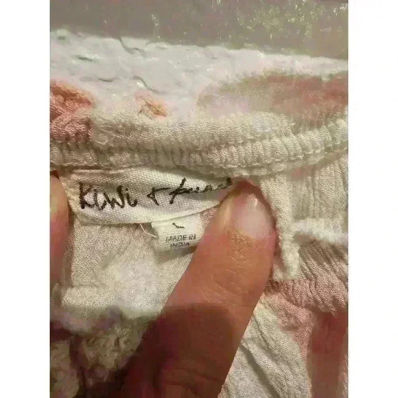 NWT Kiwi & Punch Pink Tie Dye Peasant Girl Short Sleeve Top Size Large - Picture 2 of 3